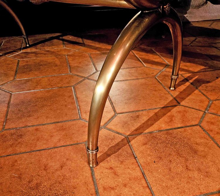 Table Basse Néoclassique à Piétement Curule