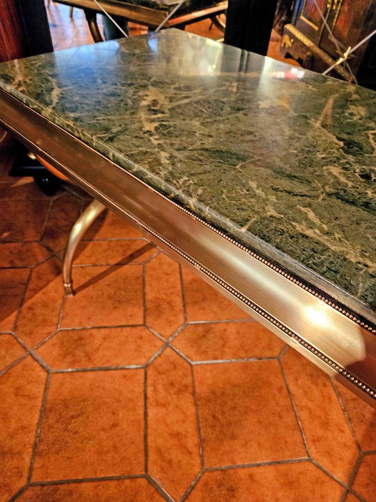 Table Basse Néoclassique à Piétement Curule