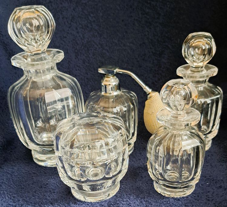 Set of 5 pieces in Baccarat crystal, Malmaison model