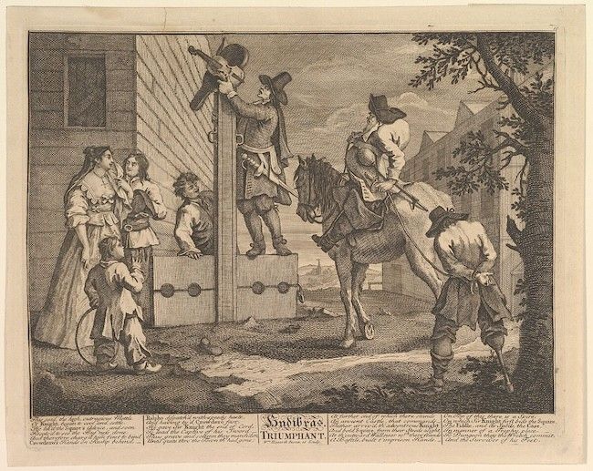 William Hogarth (Londres 1697 - 1764) école De, Hudibras Triomphant