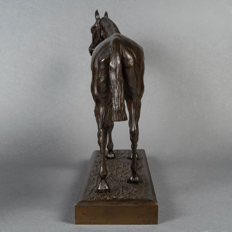 Scultura - Cavallo da corsa, Henri De Vains (1851-1909) - Bronzo