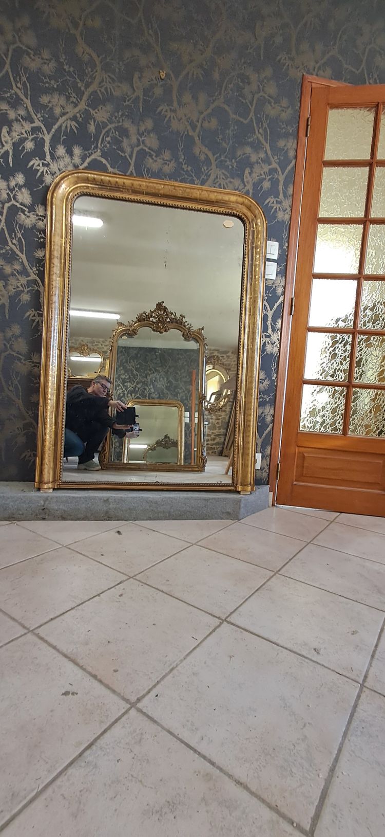Louis Philippe period mirror 141 x 100