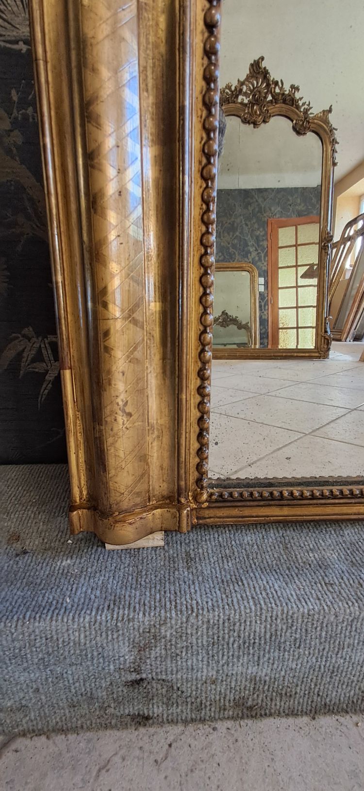 Louis Philippe period mirror 141 x 100