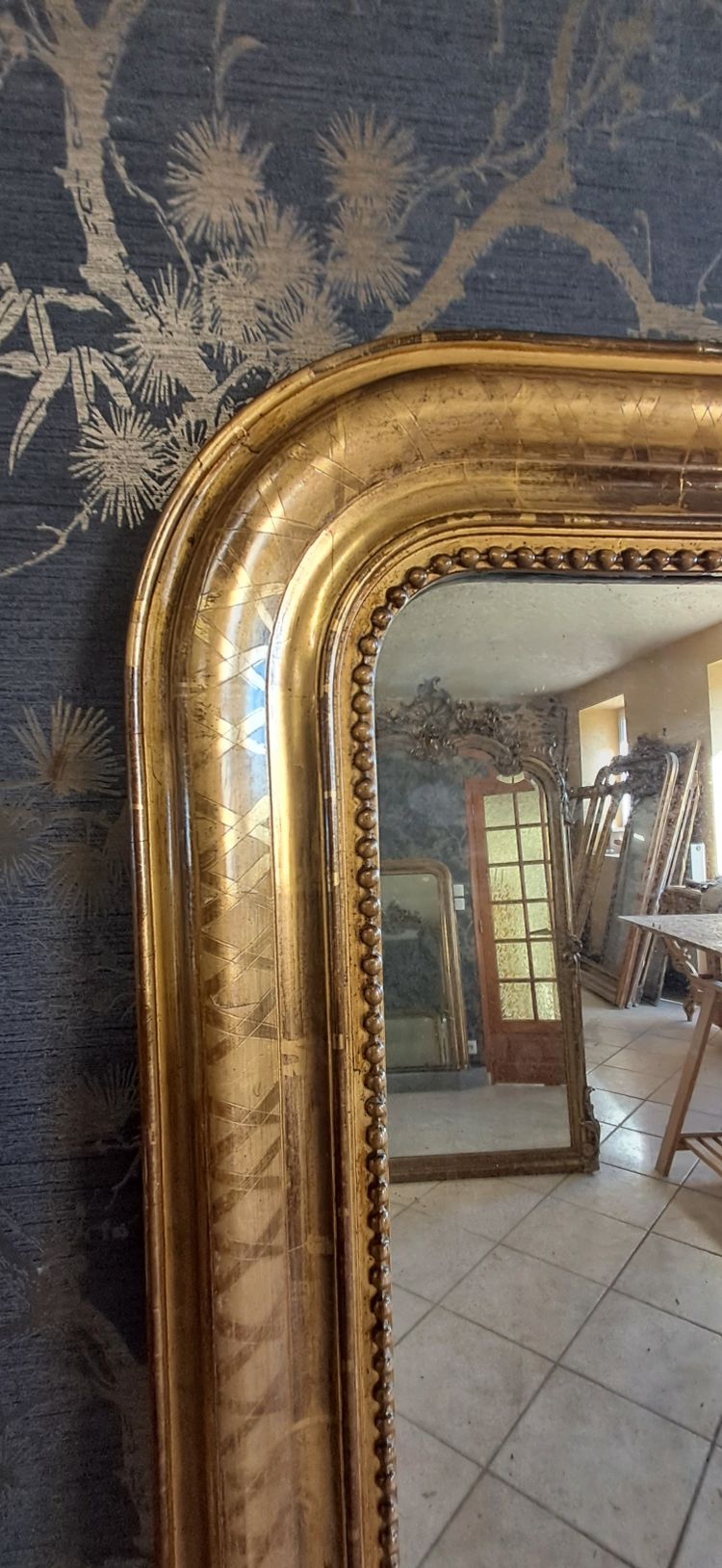 Louis Philippe period mirror 141 x 100