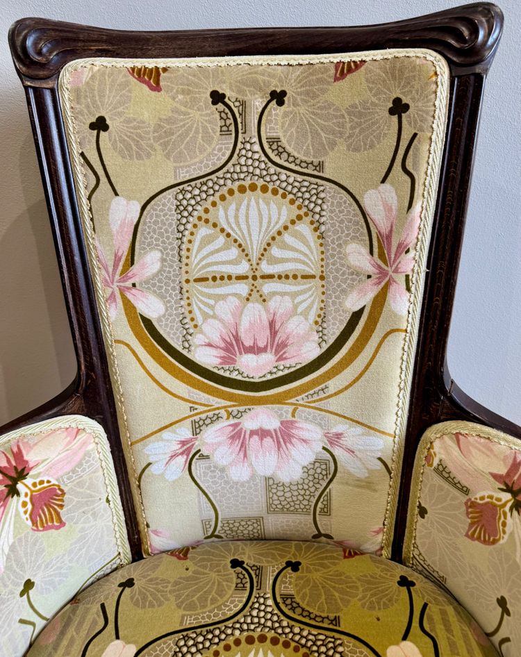 Pair of Art Nouveau armchairs