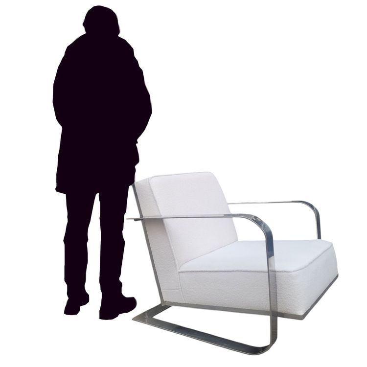 Ralph Lauren, Chrome-Plated Metal Armchair, 20th Century