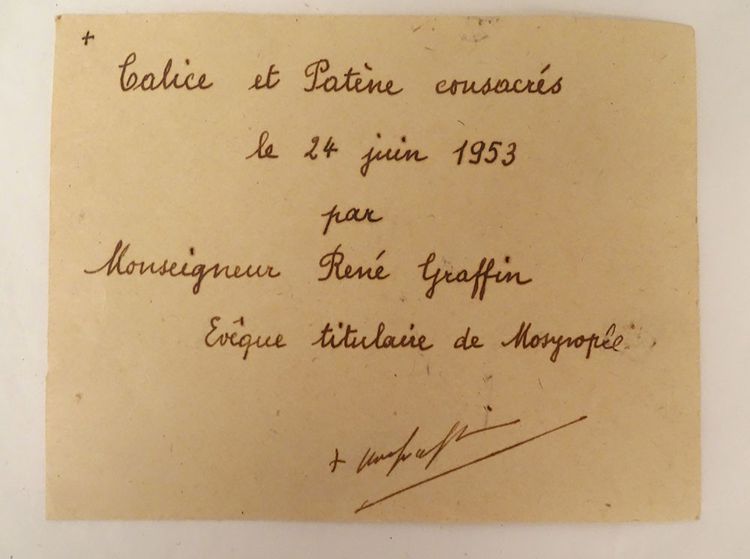 Calice Patène Agent Vermeil Minerve Henri Nesme Croix étui PB 409gr XXème