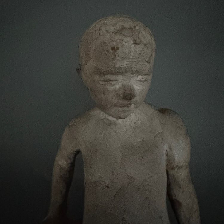 Scultura da studio di Charles Filleul, giovane in terracotta