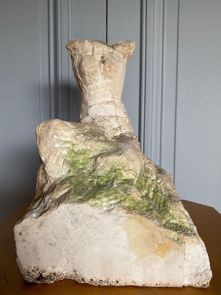 Direct-cut sculpture of a female nude from the 20th century, workshop