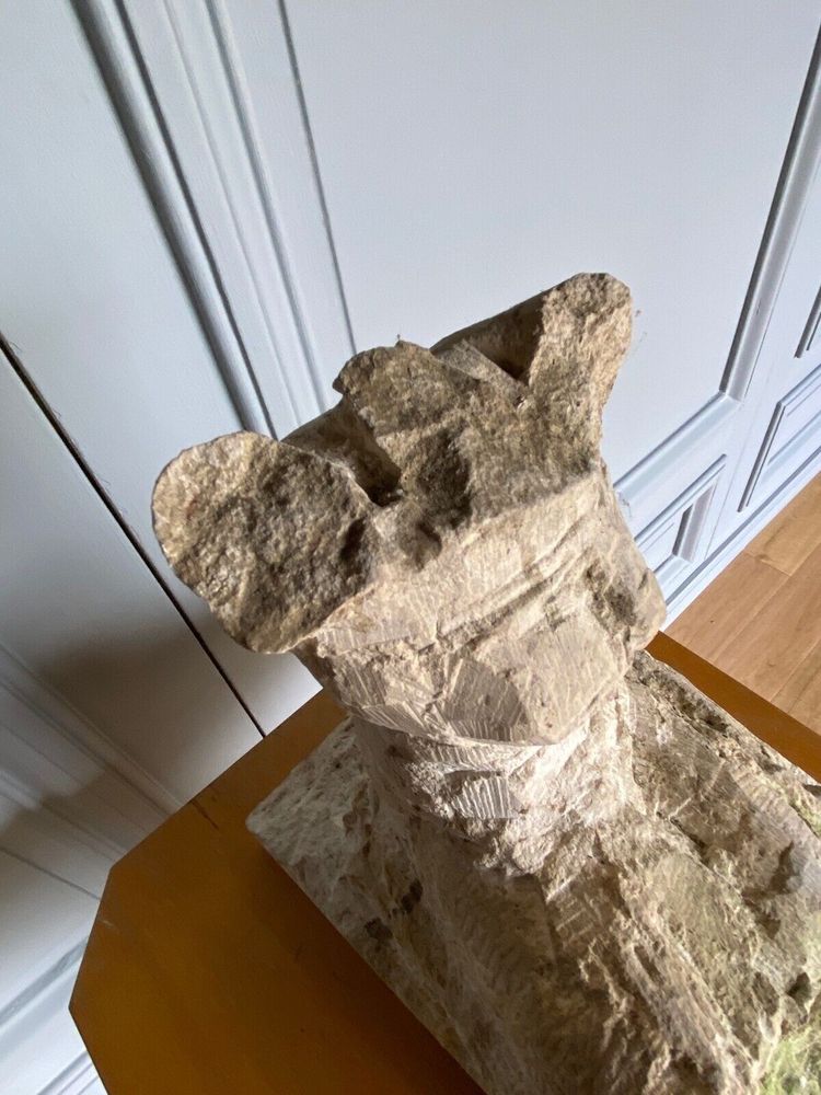 Direct-cut sculpture of a female nude from the 20th century, workshop