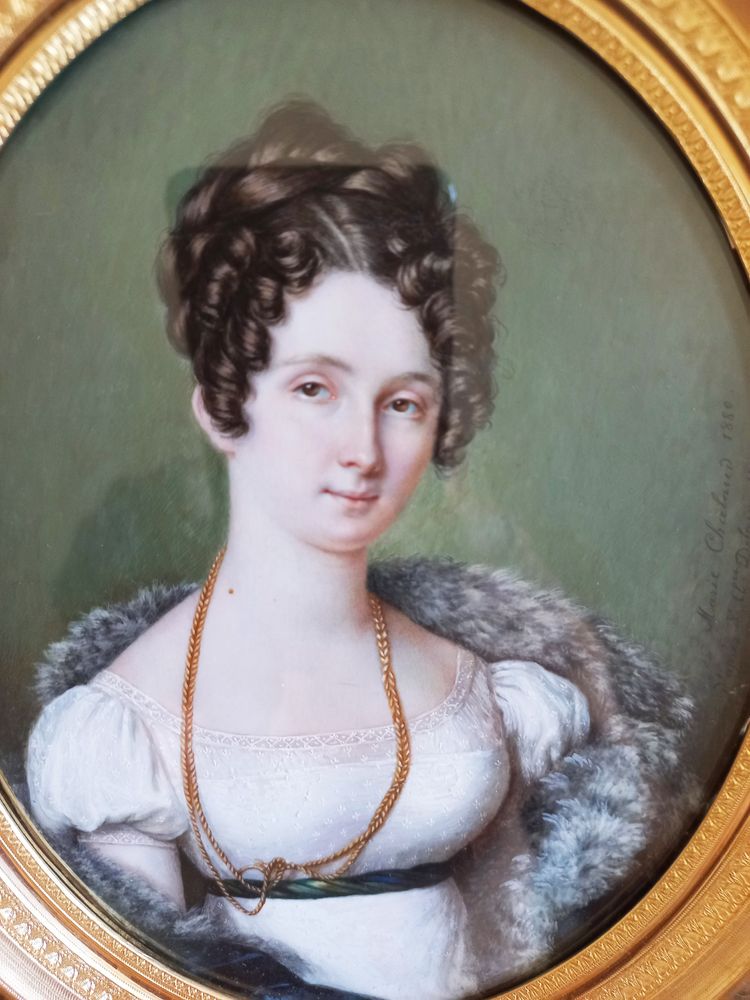 Portrait late 19th century important miniature