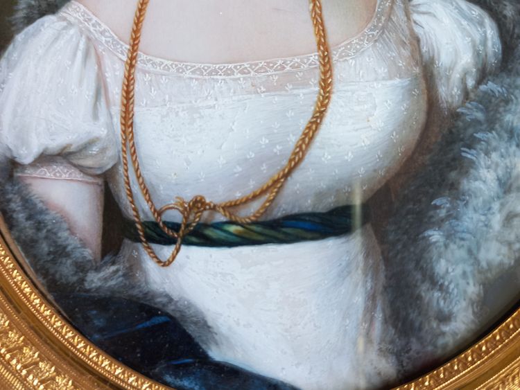 Portrait late 19th century important miniature