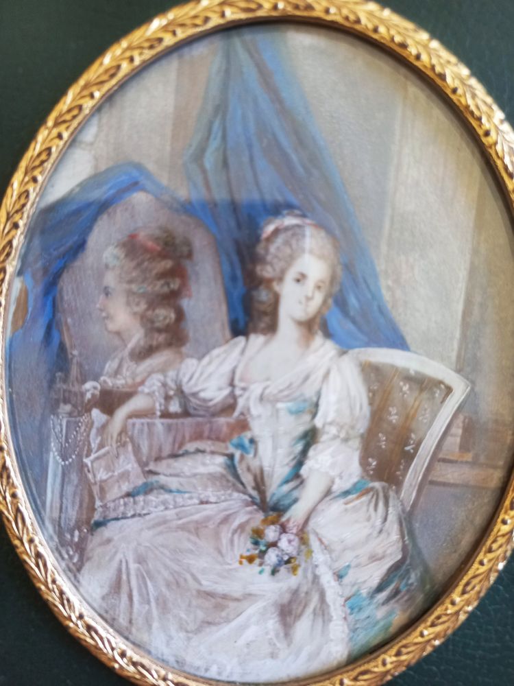 Marie-Antoinette miniature, late 19th century