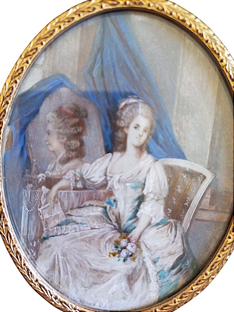 Marie-Antoinette miniature, late 19th century