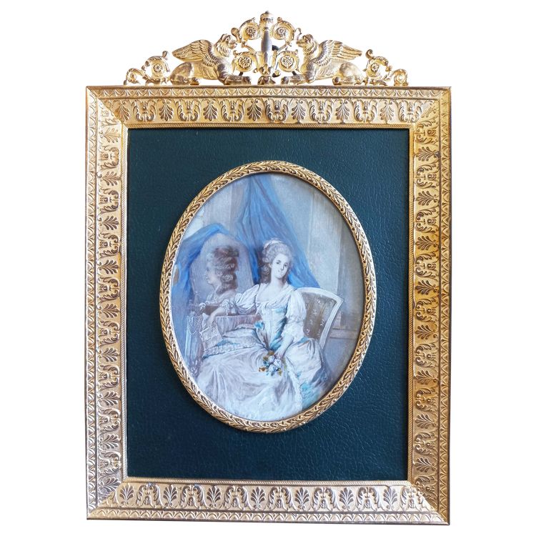 Marie-Antoinette miniature, late 19th century