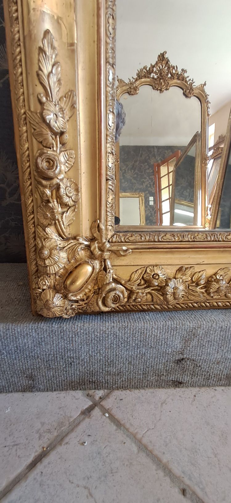 Miroir époque restauration 131 x 103