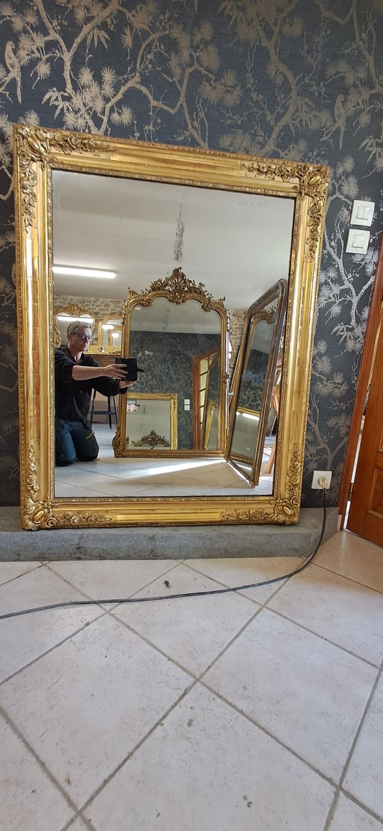 Miroir époque restauration 131 x 103