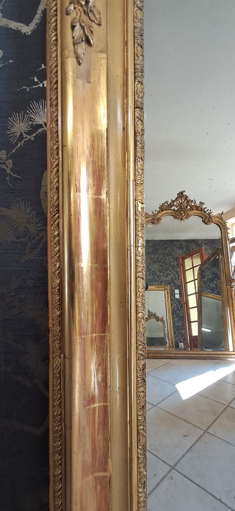 Miroir époque restauration 131 x 103
