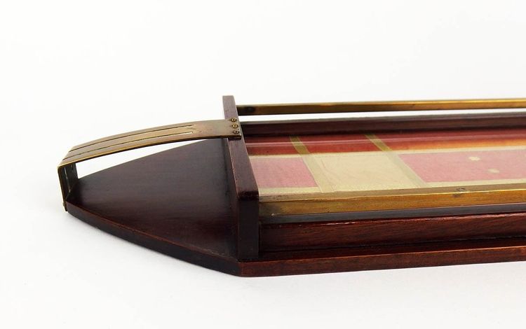 Jugendstil-Tablett von Gustave Serrurier Bovy