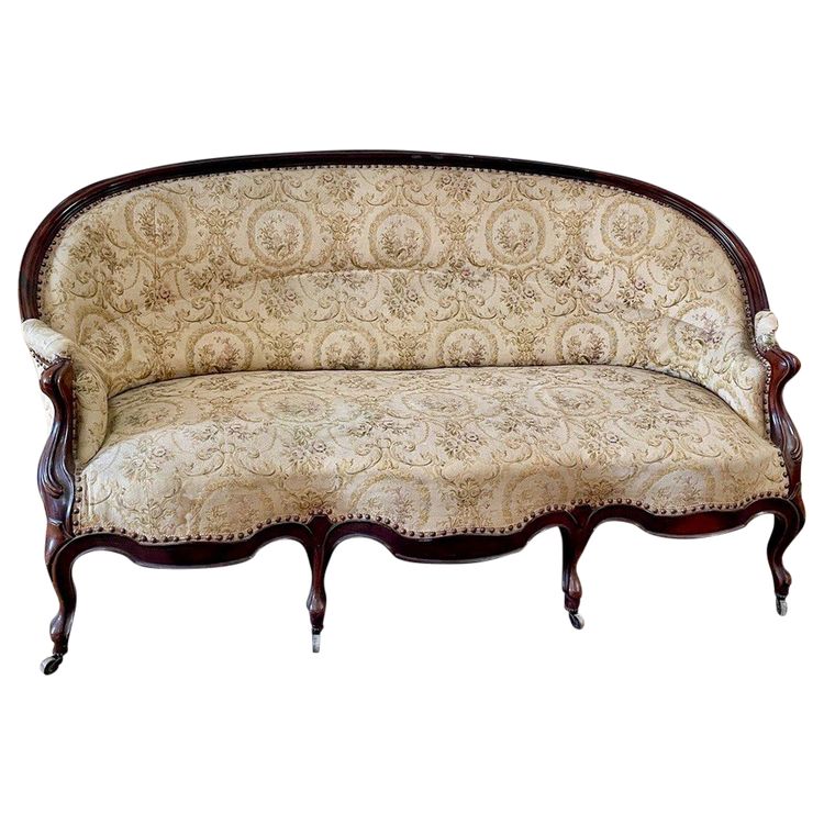 Dreisitzer-Sofa im Louis XV-Stil, 19. Jahrhundert 