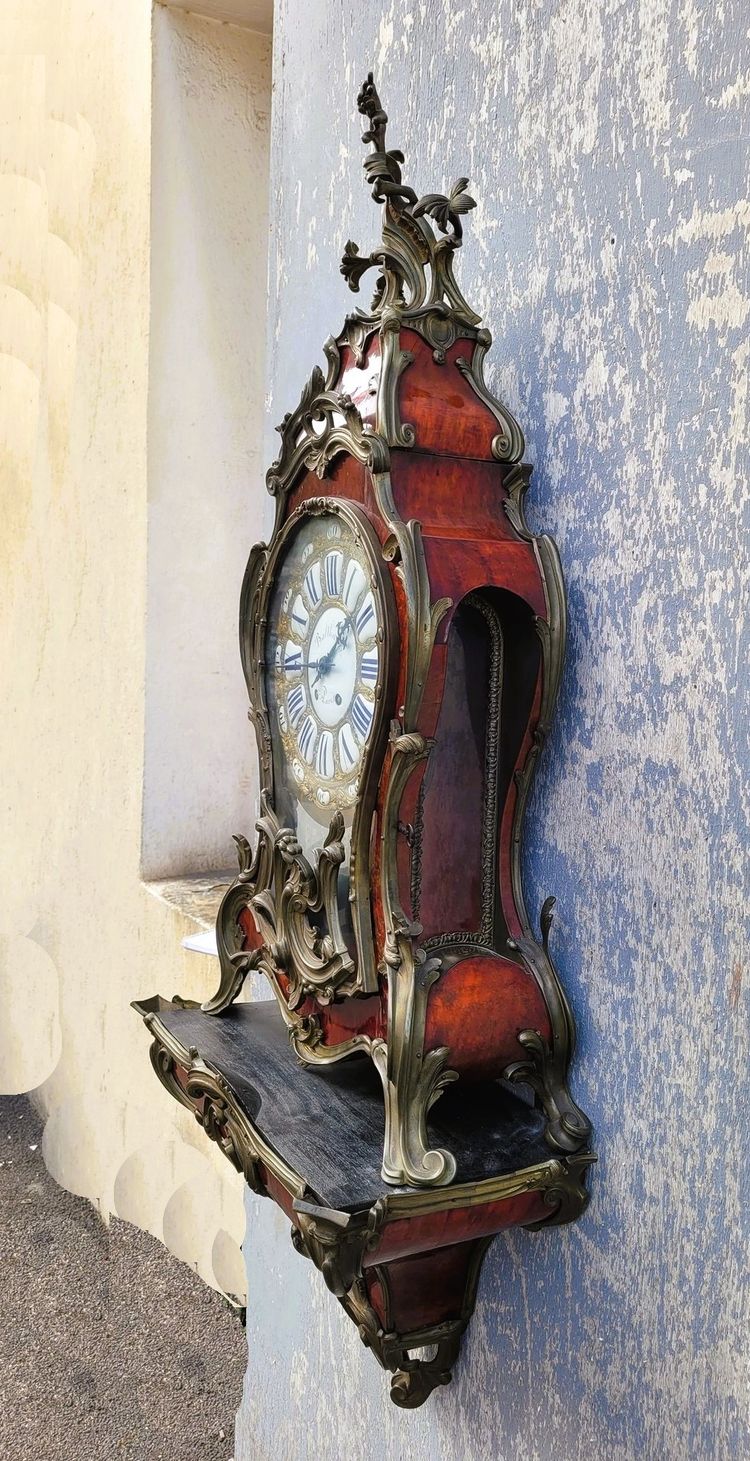 "Boulle" tortoiseshell cartel on console, Napoleon III, 19th century