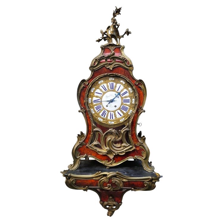 "Boulle" tortoiseshell cartel on console, Napoleon III, 19th century