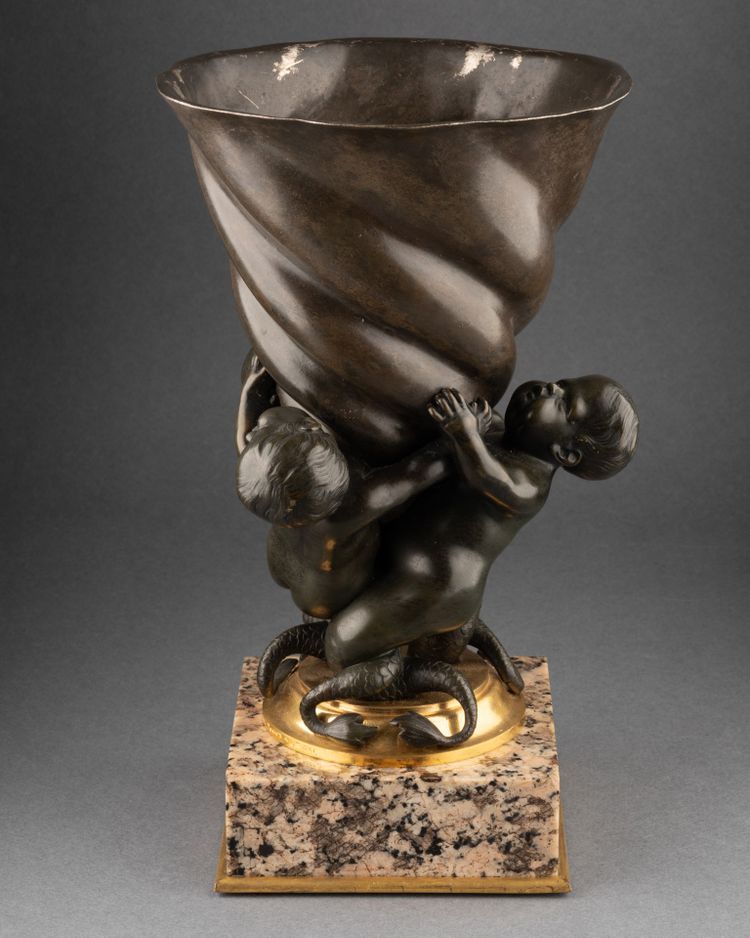 Bronze Vase Signed Henry Dasson (1825-1896) and Dated 1891