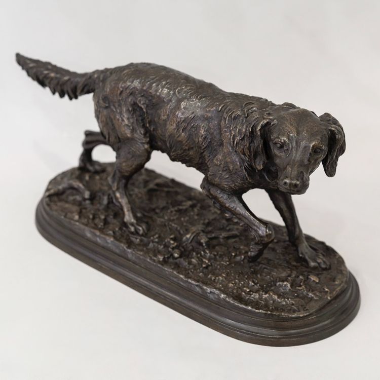 Sculpture - French Spaniel Dog Fabio No. 2 , Pierre - Jules Mêne (1810-1879) - Bronze