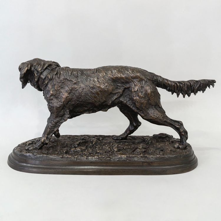 Sculpture - French Spaniel Dog Fabio No. 2 , Pierre - Jules Mêne (1810-1879) - Bronze