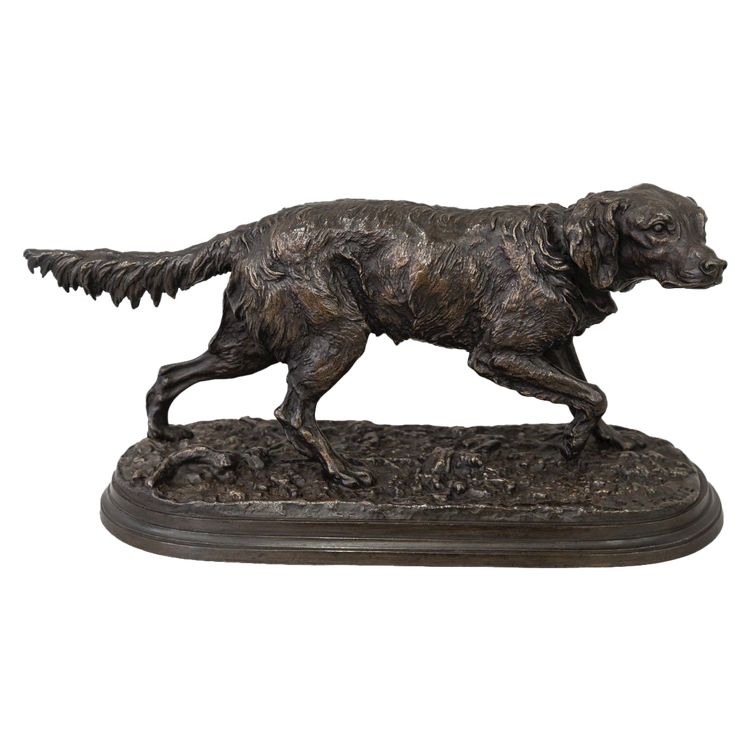Sculpture - French Spaniel Dog Fabio No. 2 , Pierre - Jules Mêne (1810-1879) - Bronze