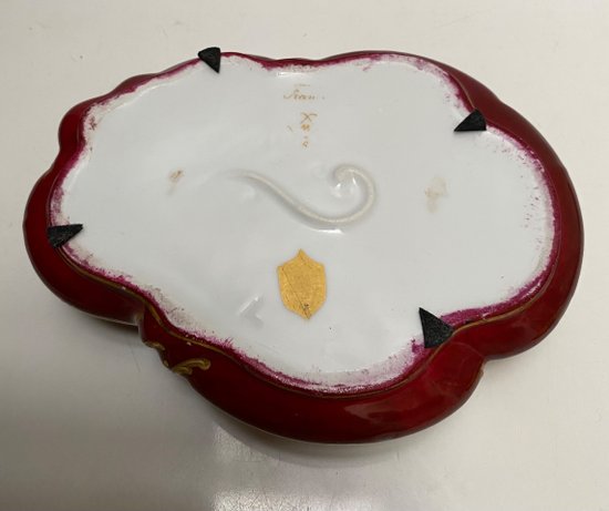 BOÎTE PORCELAINE, PEINTE