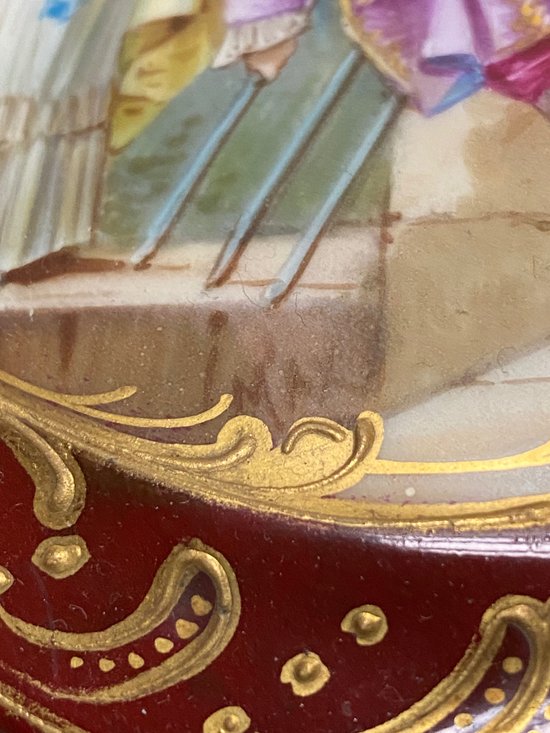 BOÎTE PORCELAINE, PEINTE