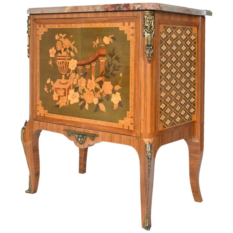 Buffet de style Transition en marqueterie 