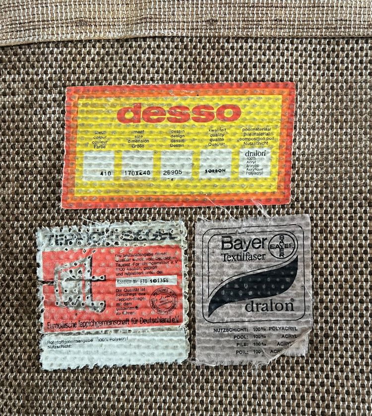 Teppich aus der Serie „Sorbon“ von Desso, Niederlande, 1970er Jahre
