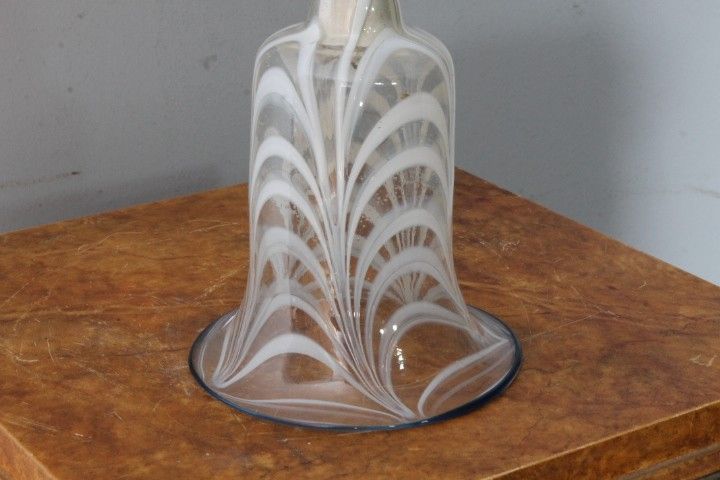 Ancient large glass bell from the late 19th century Murano Venice. Size h 30