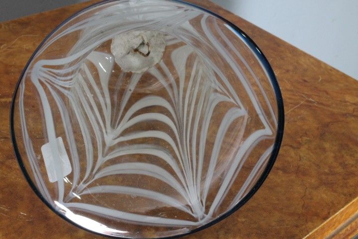 Ancient large glass bell from the late 19th century Murano Venice. Size h 30