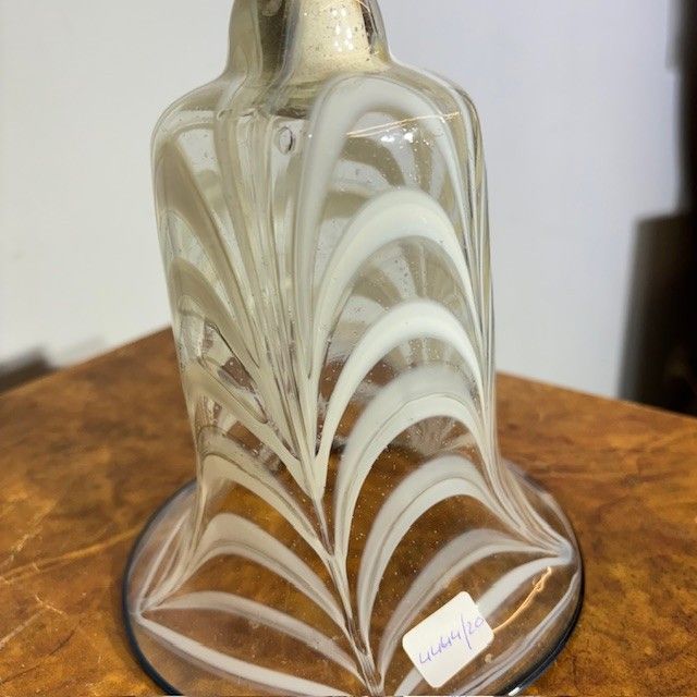 Ancient large glass bell from the late 19th century Murano Venice. Size h 30