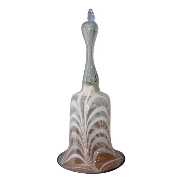 Ancient large glass bell from the late 19th century Murano Venice. Size h 30