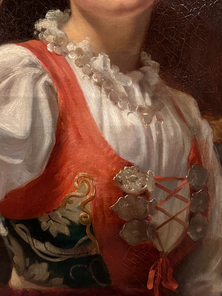 Junge Frau mit einem Glas Wein, A. DELECLUSE, PARIS, 1885