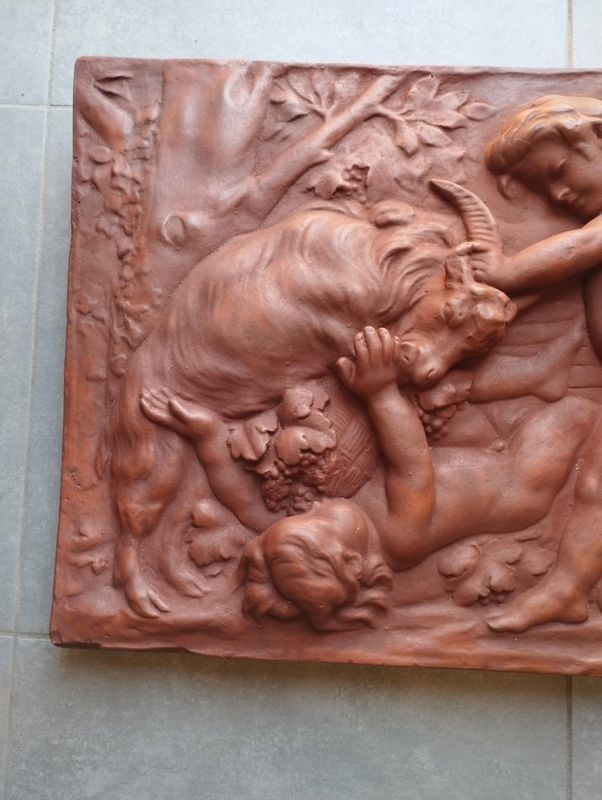 Large bas-relief - beautiful decorative piece after Edme Bouchardon.