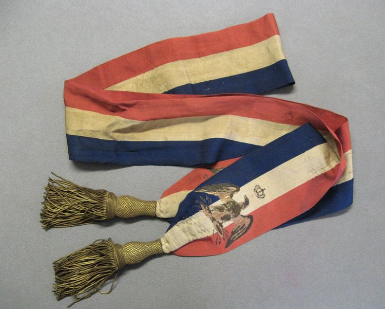 Deputy or Mayor's Sash from the Second Empire Period.