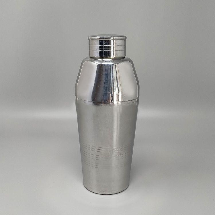 Shaker per cocktail sorprendente degli anni '70 di Guy Degrenne in acciaio inossidabile. Prodotto in Francia