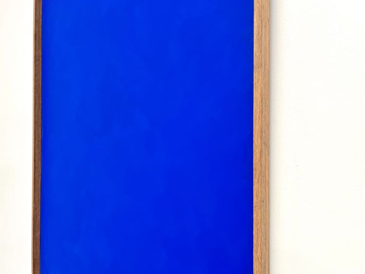 Großes zeitgenössisches blaues Klein-Gemälde