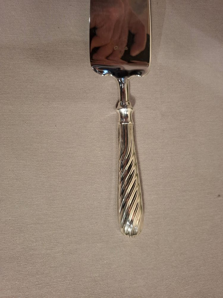 Christofle silver-plated cake server.