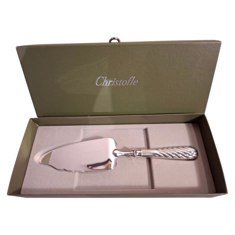 Christofle silver-plated cake server.