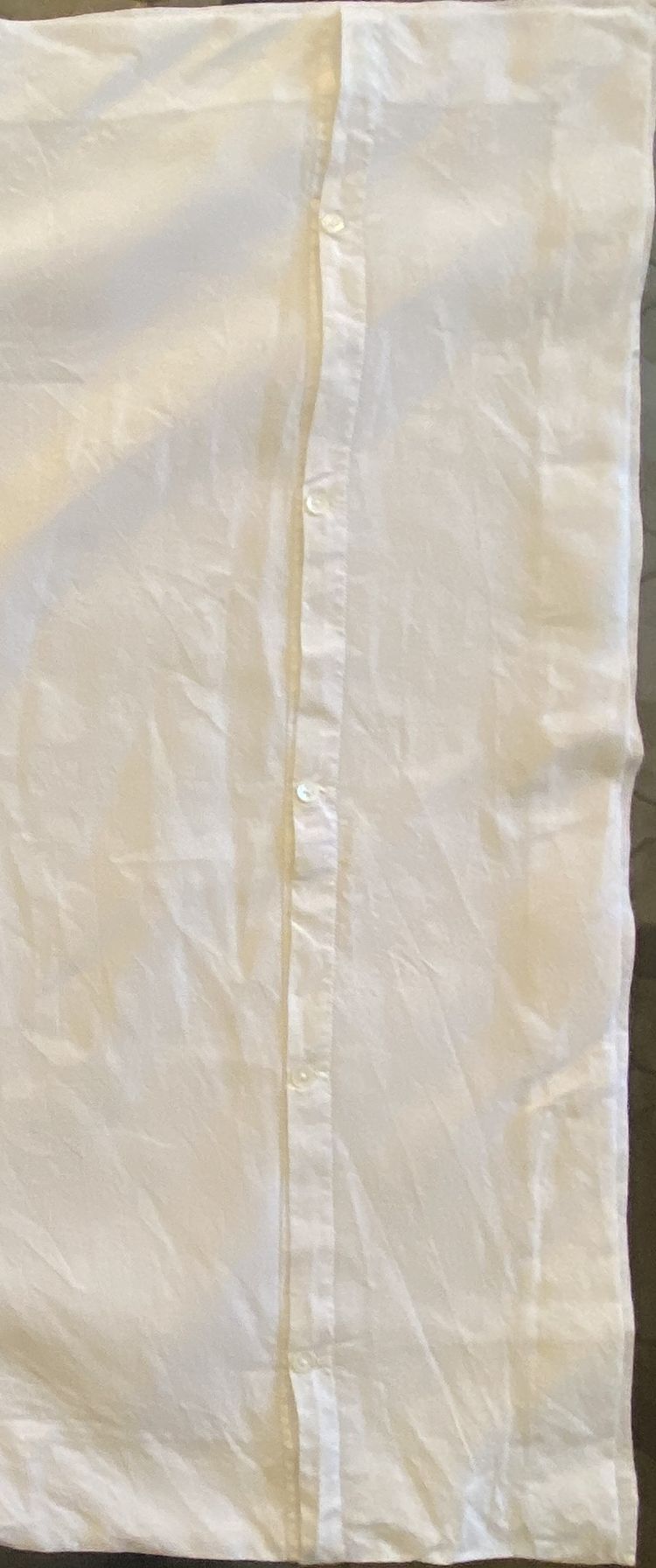 Pair of Linen Embroidered Pillowcases 19th century