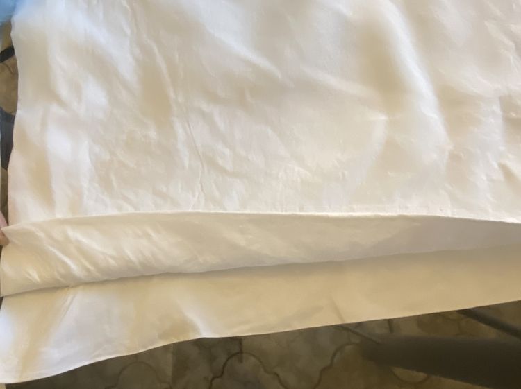 Pair of Linen Embroidered Pillowcases 19th century