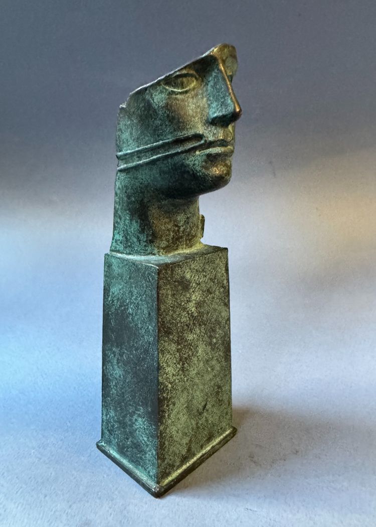 Bronze sculpture Igor Mitoraj “Tindaro” bust of a man 