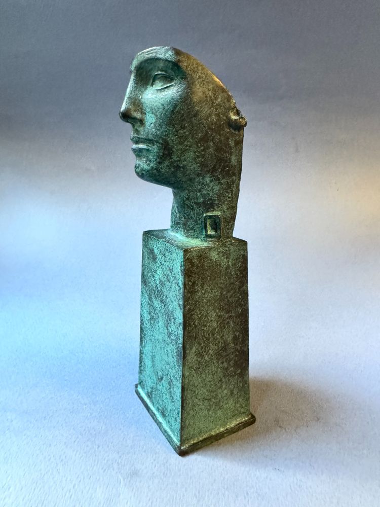 Bronze sculpture Igor Mitoraj “Tindaro” bust of a man 