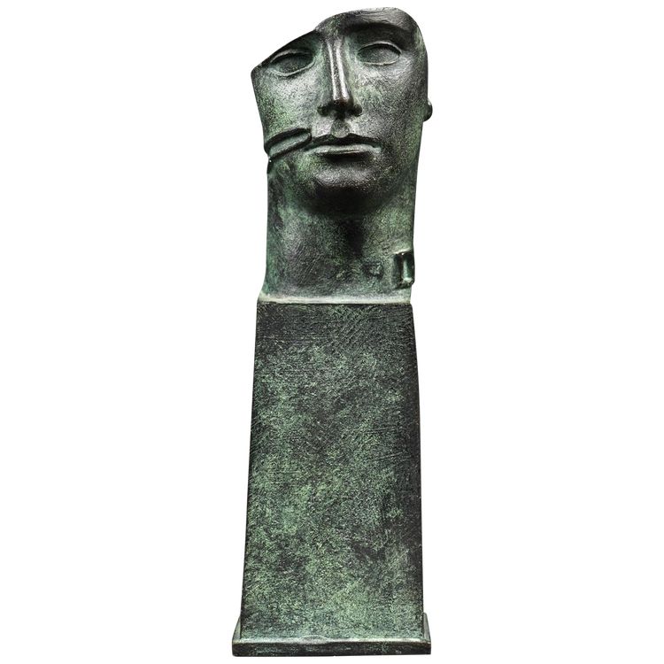Bronze sculpture Igor Mitoraj “Tindaro” bust of a man 